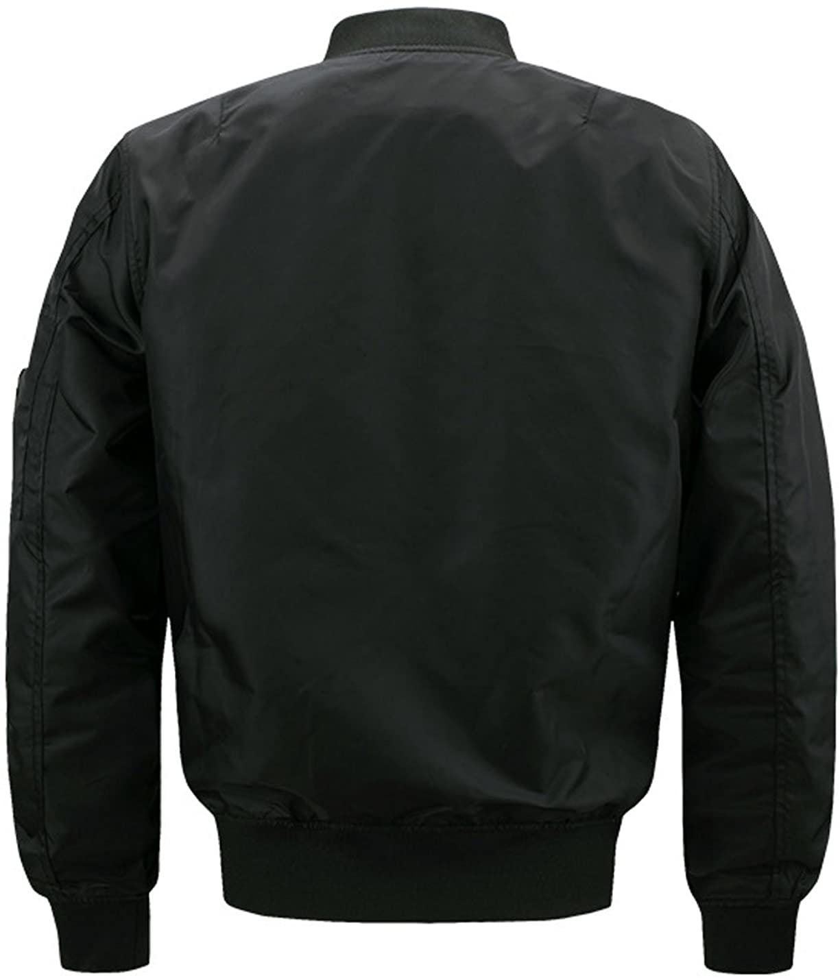 Black Embroidered Bomber Jacket - Image 6