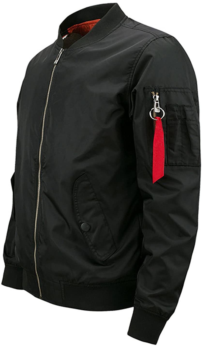 Black Embroidered Bomber Jacket - Image 5
