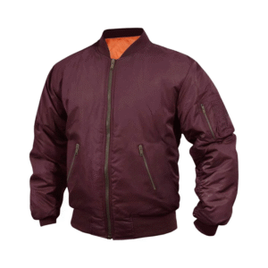Maroon Bomber Jacket